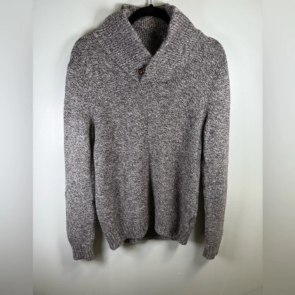 Banana Republic Gray Shawl-Neck Grey Sweater Sz Med‎